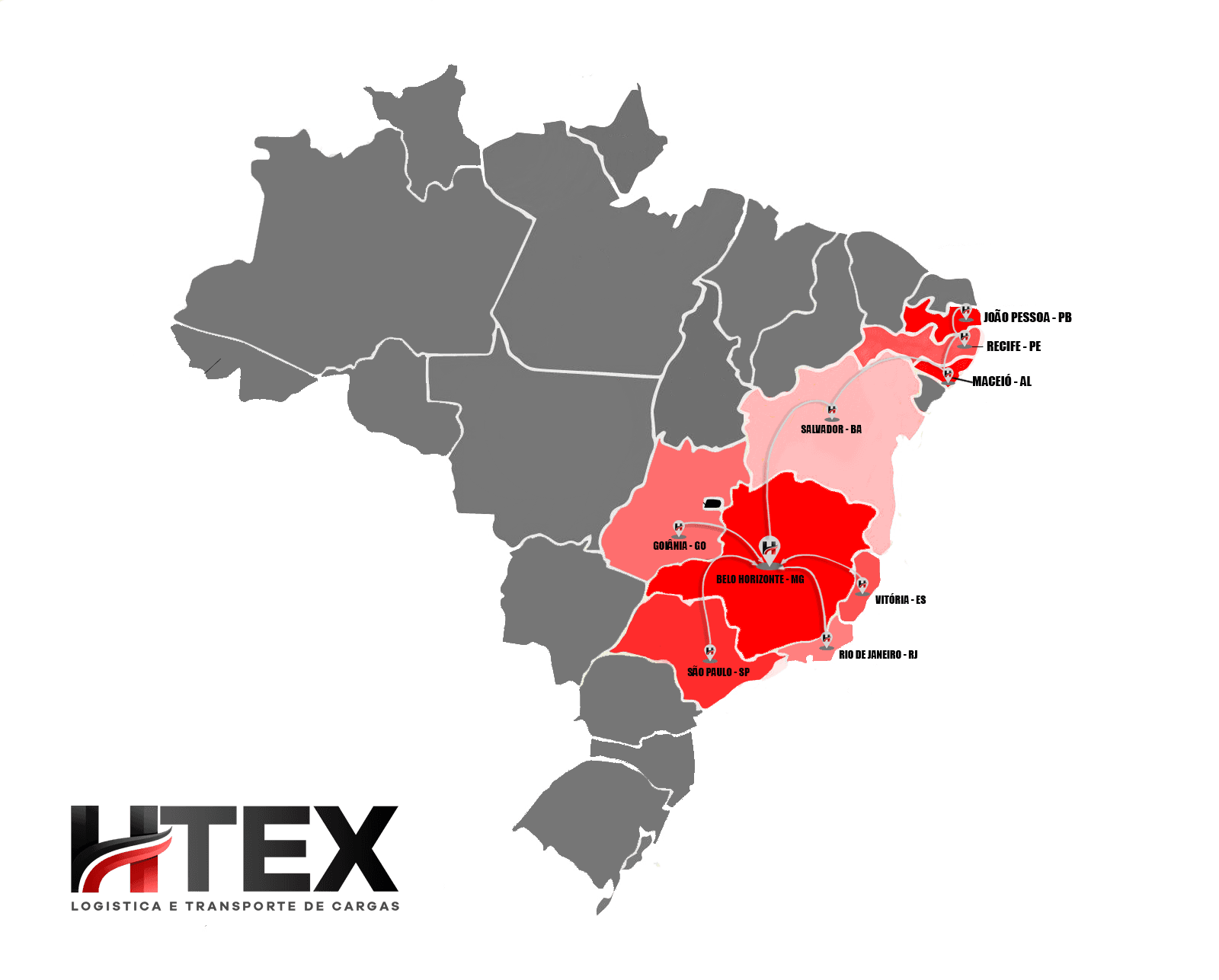 Mapa de Áreas Atendidas